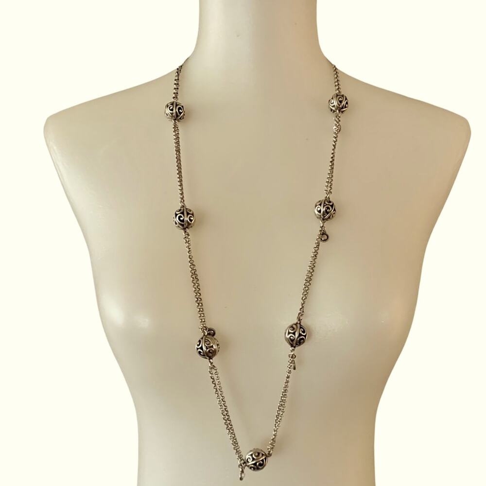 Brighton Necklace multistrand silvertone